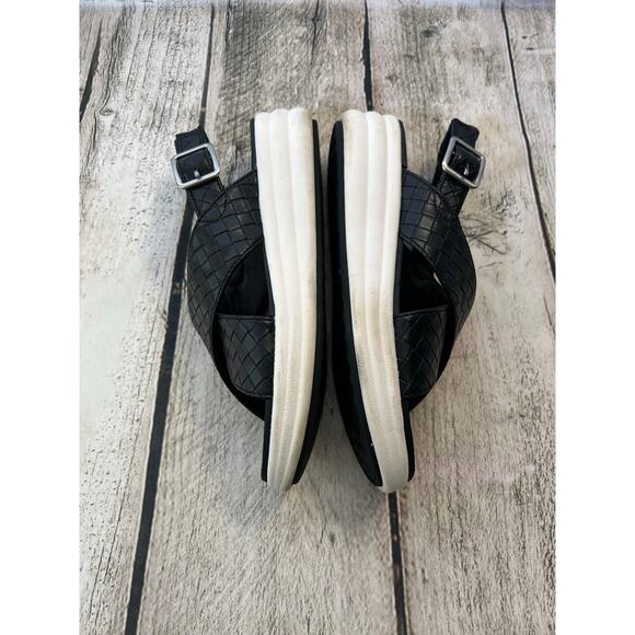 CLARKS Women’s Cloudsteppers Drift Sun Woven Wedge Sandals / Size: 7 - Picture 5 of 10